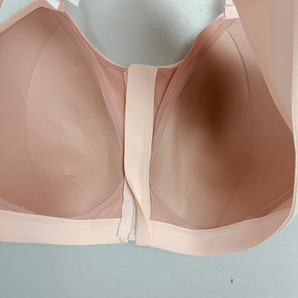 Nike Alpha Women Sports Bra High Support Front Zip Pink DD0436-640 1X C-E - Picture 4 of 9